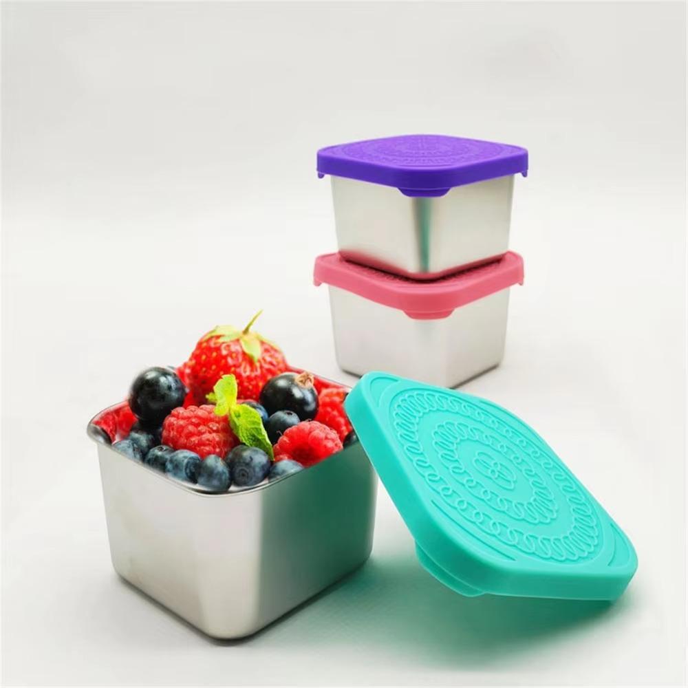 6pcs Square Salad Dressing Cup Leak-proof Snack Box Jam Cup Sauce Cup  Worker