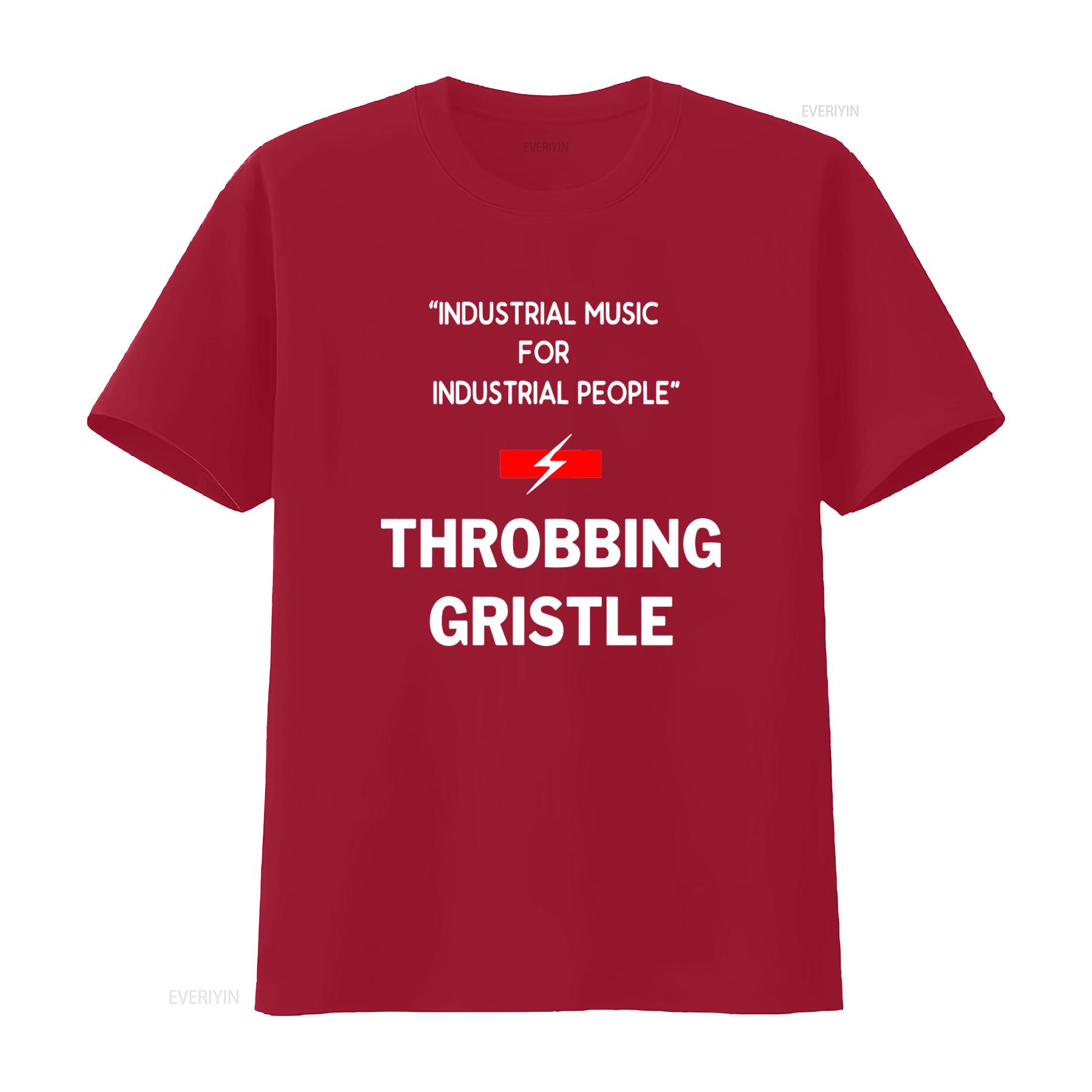 

Industrial Music For People Throbbing Gristle T Shirt vintage Washed graphic fashion homme Casual streetwear Unisex Stretched S