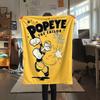 Popeye the Sailor Flannel Blanket, High quality Comfortable for All Seasons, Home Decor, Warmth and Comfort