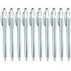 10Pieces 2-in-1 Ballpoint Pen with Stylus Tip Touching Screen Pen Retractable Ballpoint Pen Write Smoothly for Adult
