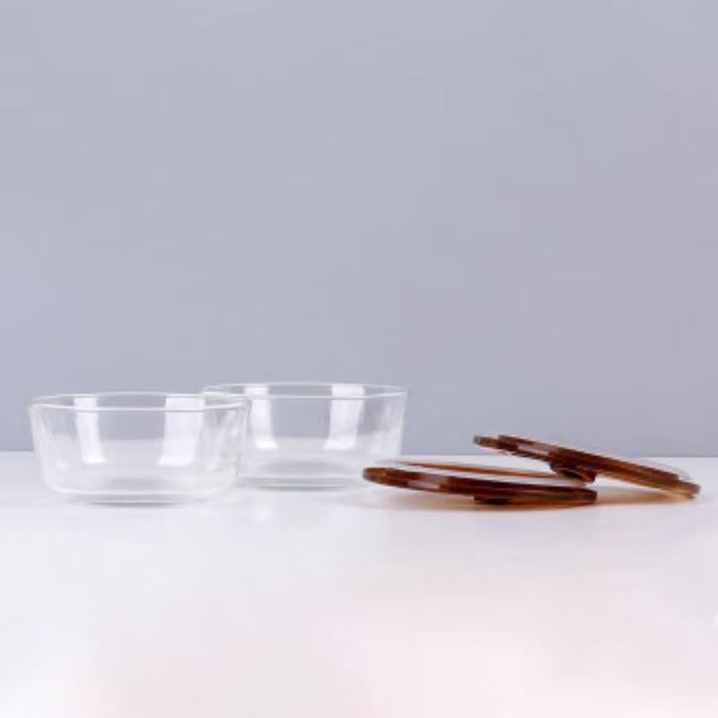 Shan Zhong Shan C Fan Dou Dou Vacuum Glass Food Storage Bowls 3-Piece Set