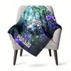 Flowers And Tigers Customize Your Name Outdoor Blanket Suitable For All Seasons Comfortable And Warm Soft Blanket Suitable For Travel Gifts For