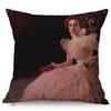 Gustav Klimt Elegant Woman Portrait Oil Painting Art Home Decoration Sofa Throw Pillow Case Sexy Lady Luxury Linen Cushion Cover