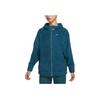 Nike Logo Solid Color Long Sleeve Hooded Jacket Women jackets Wisteria-Blue DQ1170-460