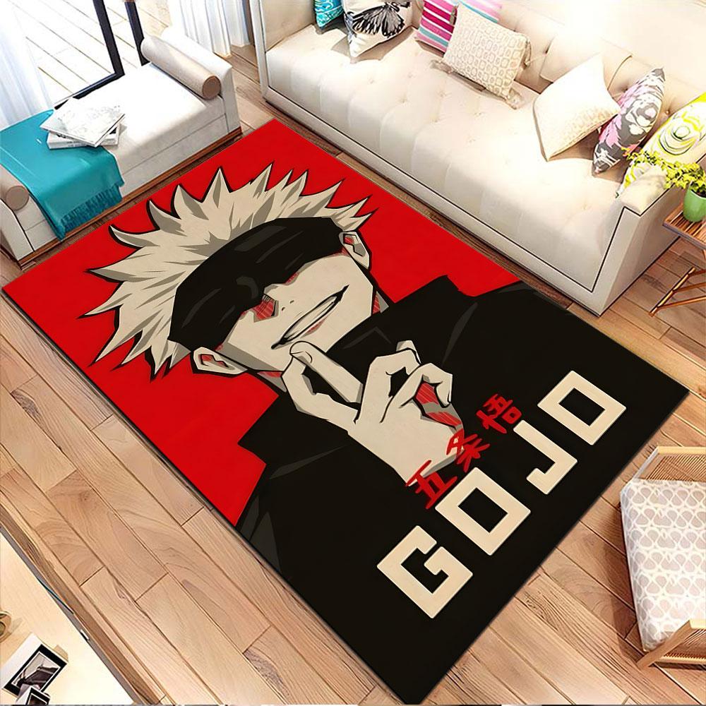 Mysterious Anime Character Style Patterned carpet, non slip mat suitable for living room and bedroom sofas