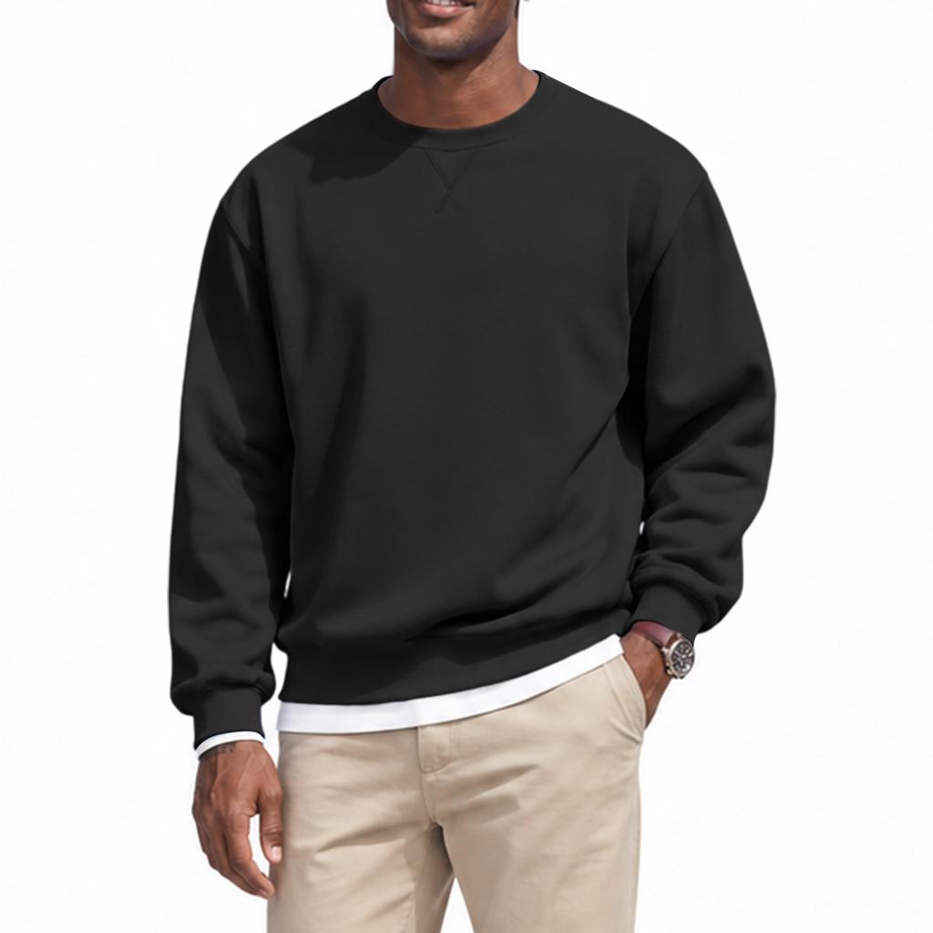 Men's Crewneck Sweatshirt, Casual Long Sleeve Athletic Pullover for Everyday Wear