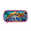 Dog Mans Cat Cartoon School Pen Bag With Durable Polyester For Elementary Students
