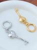 Heart Lock Keychain Set - Korean Style Couples' Bag Pendant Accessories