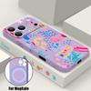 For iPhone 17 Pro Max Case Cartoon Vacation Painting Magnetic For Magsafe Silicone Cover For iPhone 16 Pro Max Funda iPhone 15 14 13 12 11 16E Air