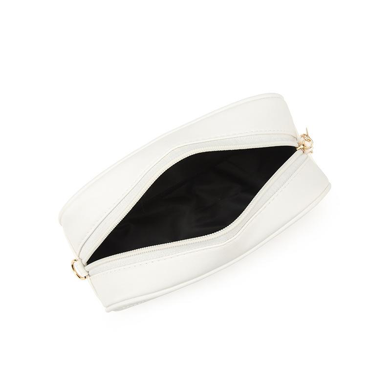 Women's bag simple messenger small square bag spring and summer new fashion trend wavy pattern camera bag mobile phone bag