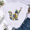 Women Print Cat Lovely Pet Animal Cute T Shirt Fashion Summer Female Casual Top Short Sleeve Tshirts Cartoon Graphic T-Shirts Women’s