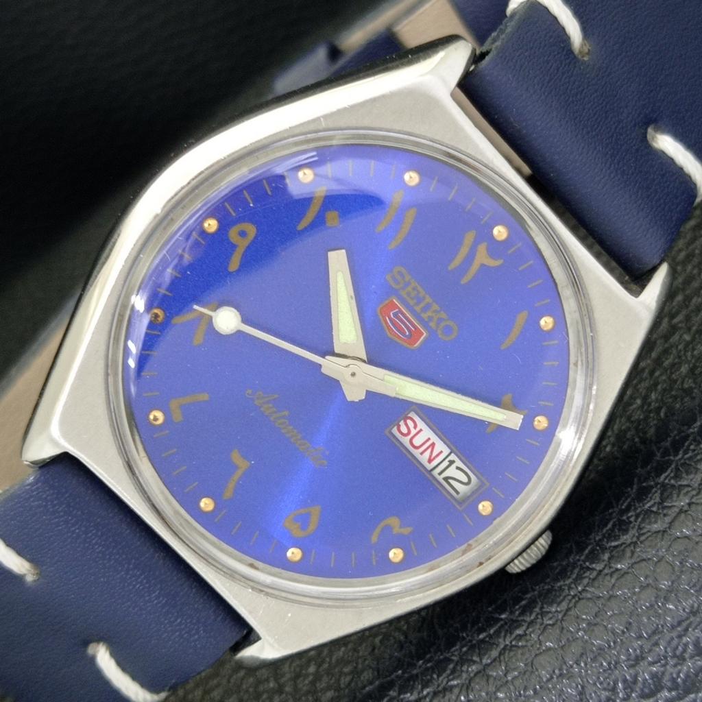 

ВИНТАЖНЫЕ МУЖСКИЕ ЧАСЫ SEIKO 5 AUTOMATIC 6309A ЯПОНИЯ С АРАБСКИМ СИНИМ ЦИФЕРБЛАТОМ a701583-5 R206b-a701583