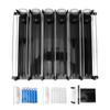 Drink Organizer for Fridge 6 Rows Adjustable Dampening Pusher Glide Soda Can Dispenser WIth Dampener For Beer Beverages