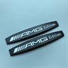 JDRAO1 2pcs 3D AMG Edition Metal Car Emblem Fender Side Doors Blade Badge Sticker for Mercedes Benz AMG Refitting Chrome Black Silver