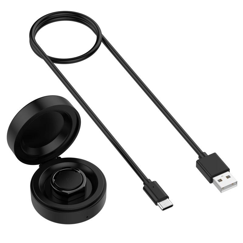 Custodia di Ricarica Portatile Compatta con Cavo USB-C Compatibile per Oura Ring Gen3
