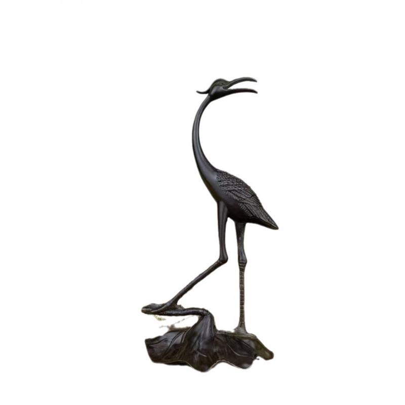 Crane Hanging Furnace Ornament New Chinese Style Home Office Desktop Incense Tea Room Study Supplies