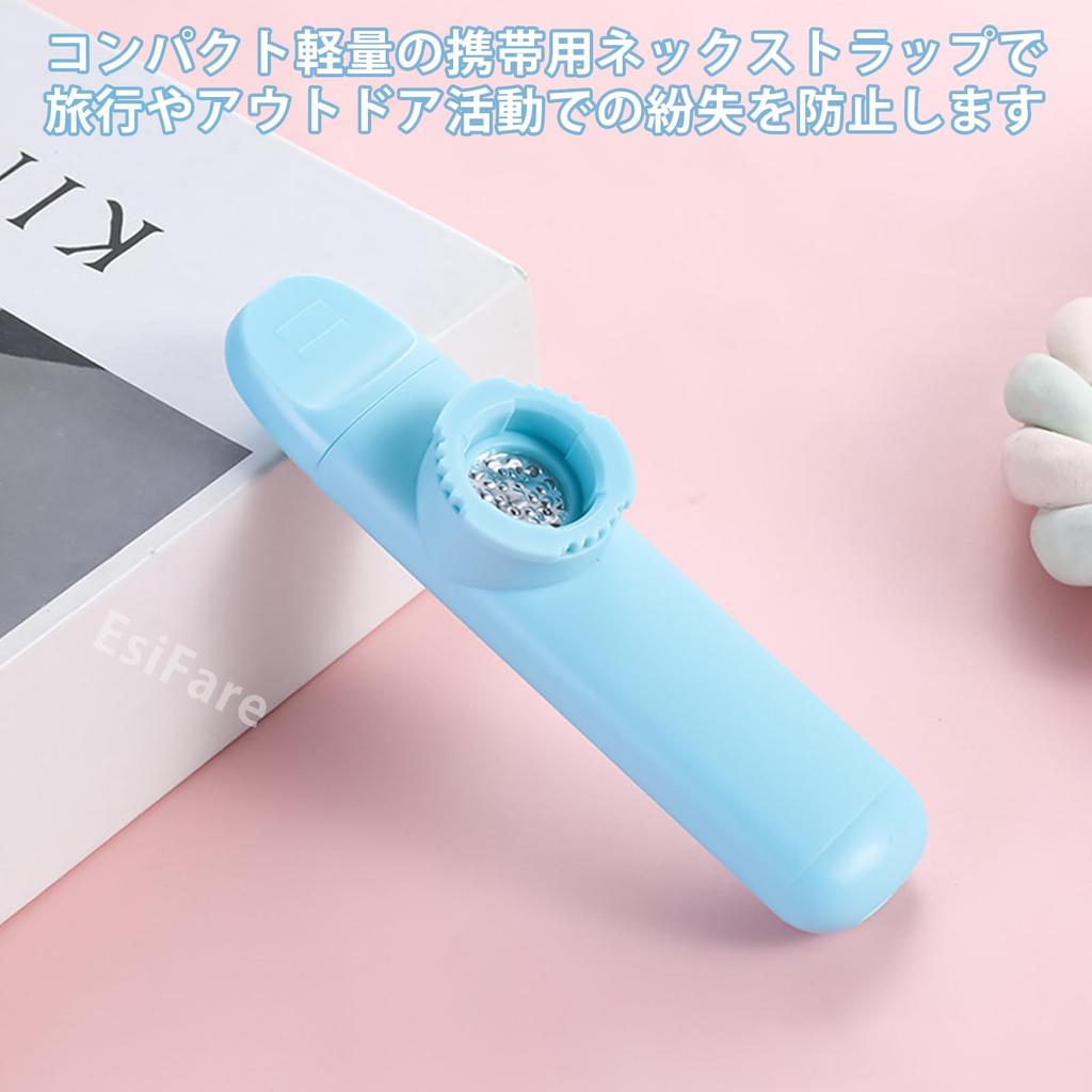 Professional Mini Kazoo with 5 Replacement Membranes and Lightweight and Portable Musical Easy to Musical Instrument Gift for All Tone Kazoo Wind