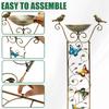Decorative Metal Bird Feeder With Trellis for Climbing Planting Trellis Bird Bath Freestanding Birdbath for Yard Patio Outdoors