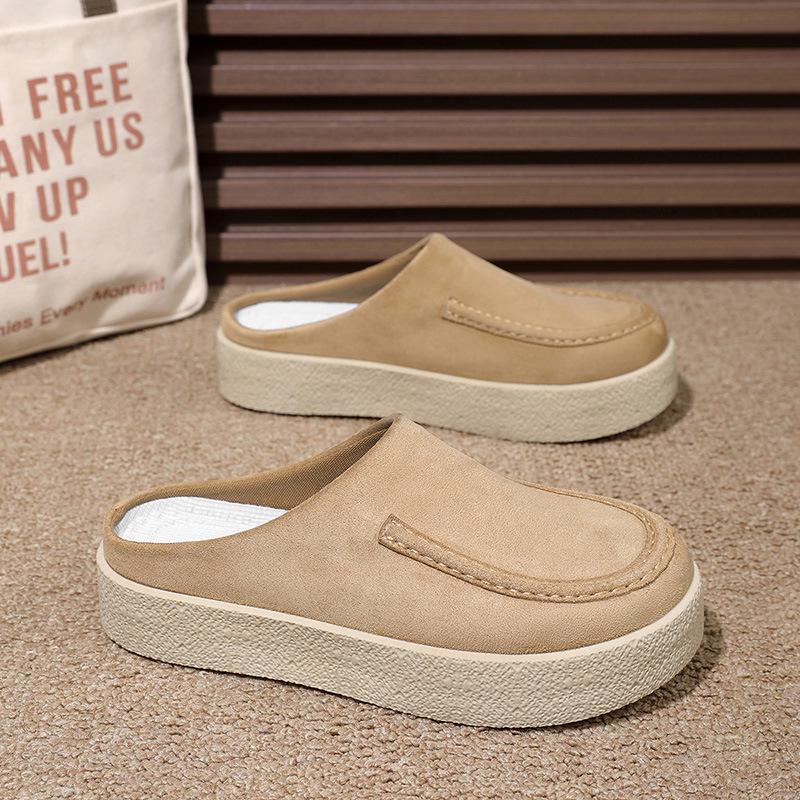 Sabots Birken pour hommes, modèle 2025, sans talon.: Chaussures décontractées tendance à semelles épaisses qui augmentent la hauteur