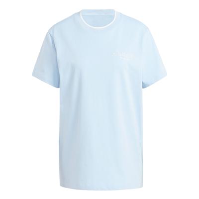 Originals Grafisch Los T-shirt Dames Tops Roze Blauw IZ0107