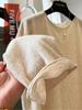 Clearance Bargains: Women's Plus Size Casual Round Neck Long Sleeve Solid Color Top