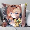 Mari Anime Game BBlue Archive Pillow Case Fashion Square Pillowcase Bedroom Sofa Room Ins Decoration Leisure