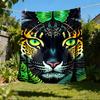 1 Stück Tiger-Print Überwurfdecke Polyesterfaser, Leichter Flanell, Weich & Warm, Ganzjahresnutzung für Außenbereich, Camping Digitaldruck