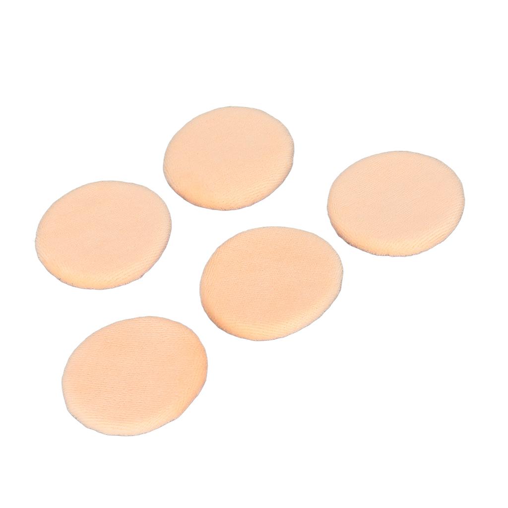 5Pcs Powder Puff Soft Texture Washable Good Powder Grasping Three Colors Available Face Makeup Powder PuffOrange