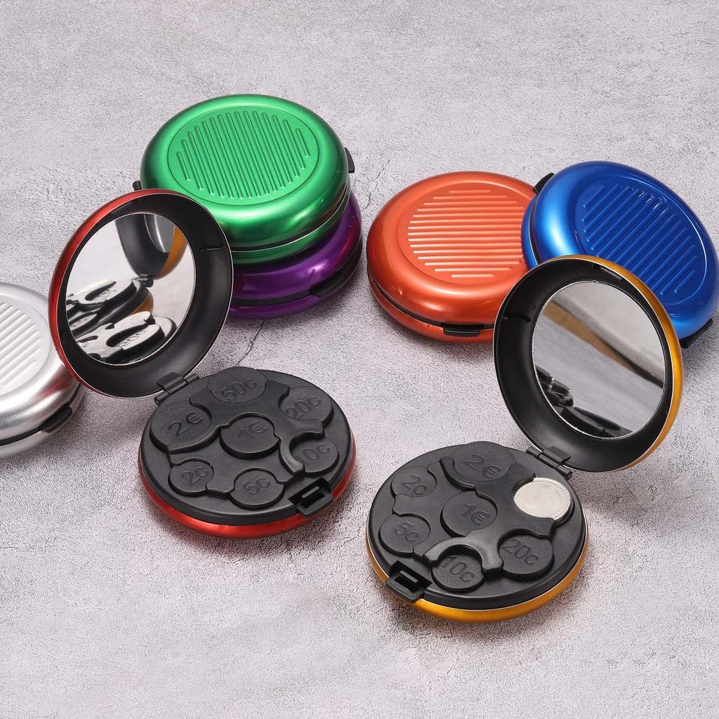 uxcell Coin Portable Hard Storage Small Money Car Coin for Wallets Blue Case, Case, & Organization, Sorter, Purse, Collector's Item, & Pouches,