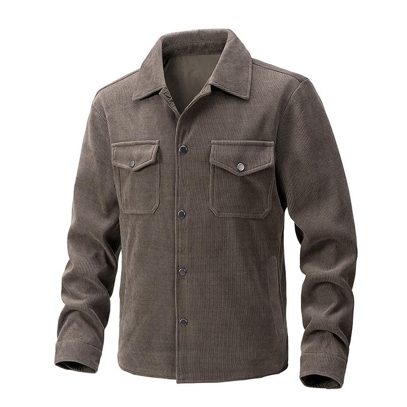 Cross Border Double-sided Casual Jacket Men's Business Style And Fashion Slimming Solid Color Men's Jacket