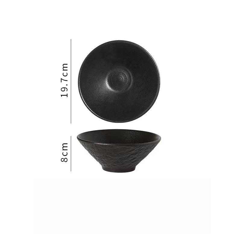 Japanese Vintage Porcelain Bowl Creative Homehold Lamian Noodles Instant Noodle Bowl Vegetable Salad Rice Soup Bowls Kitchenware