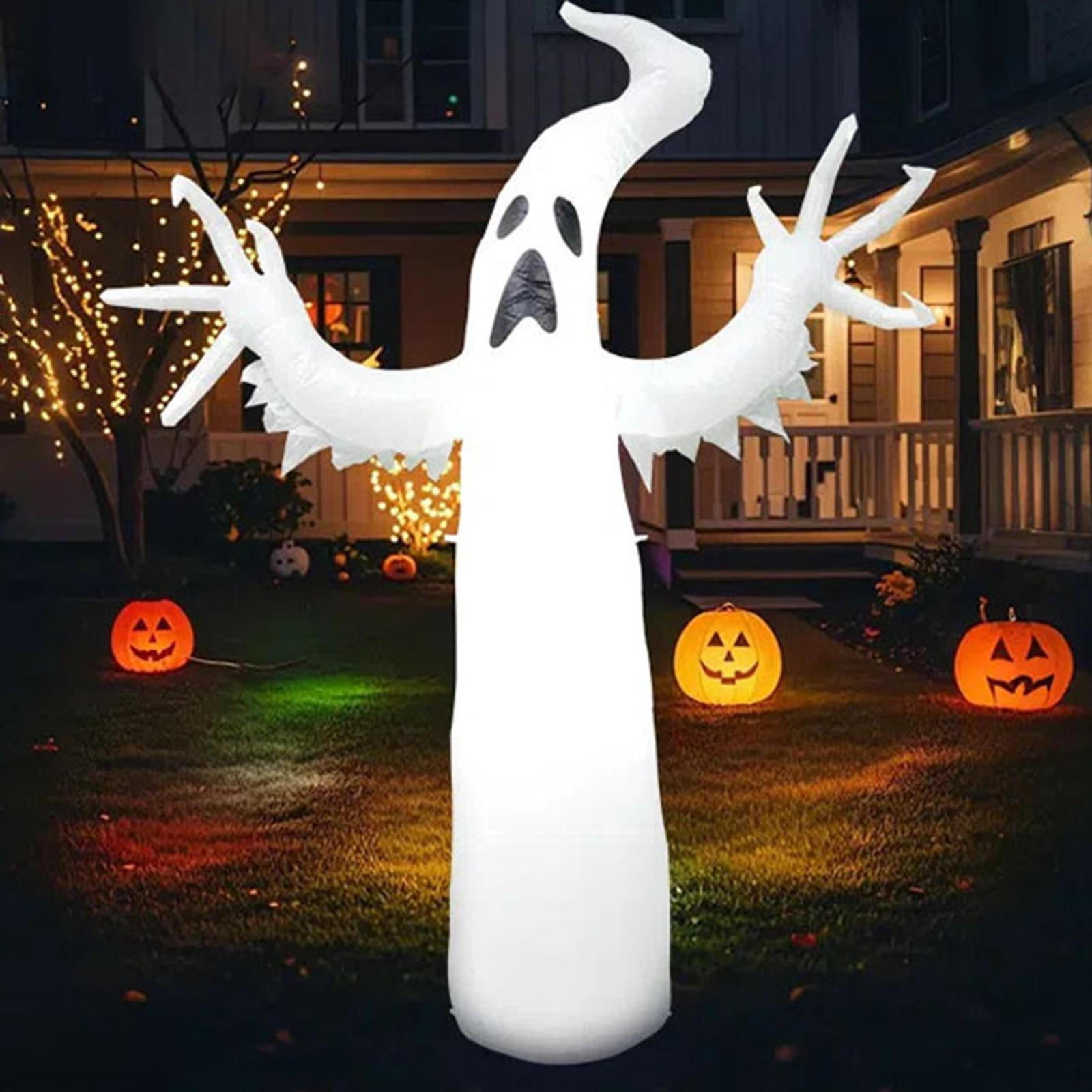 

Надувная игрушка Привидение на Хэллоуин, украшение для двора, светодиодные огни для лужайки, дома