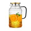 High Value Begonia Flower High Borosilicate Glass Kettle Household Juice Pot Refrigerator Cold Kettle Set