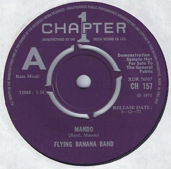 7inch Record FLYING BANANA BAND - Mando CH157 CHAPTER 1 1971 UK Pop Used