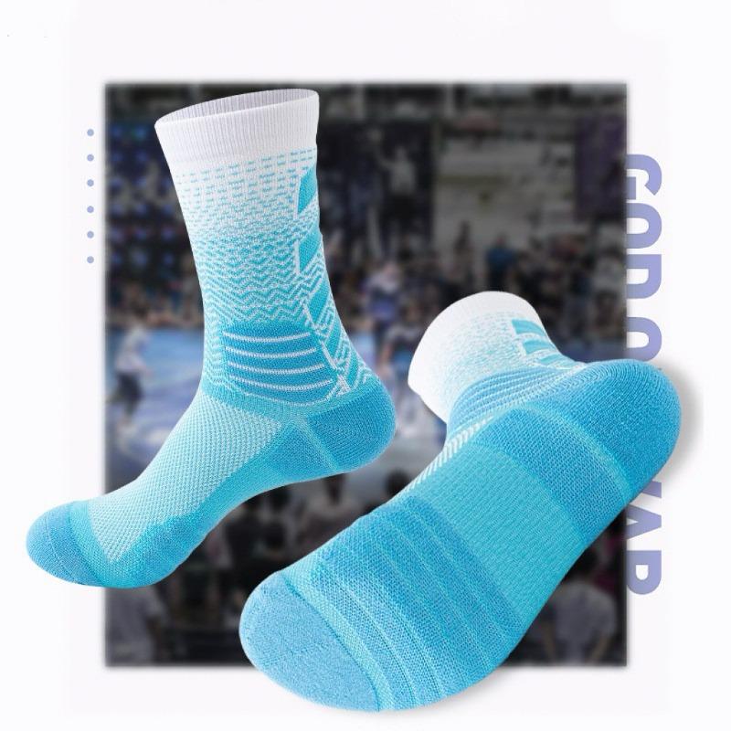 Verlaufende High-Top Court Elite Socken, Verdickte Wettkampf-Umfassende Praktische Sportsocken, Professionelle Basketballsocken