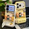 3D Lustige Puppe Anti-Drop Schutzhülle mit Ständer Kompatibel iPhone 16 17 Pro Max Cartoon Süß Grundlegende Hüllen Spiegel Zubehör