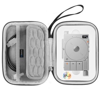 Geekria Audio Interface Carrying Case Compatible with Teenage Engineering EVA Hardshell Portable Travel Bag TP-7, (Dark Gray)