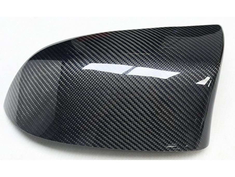 Carbon Fiber Rearview Mirror Cover for BMW X3, X4, X5, X6 (F25, F26, F15, F85, F95) - Horn Style.