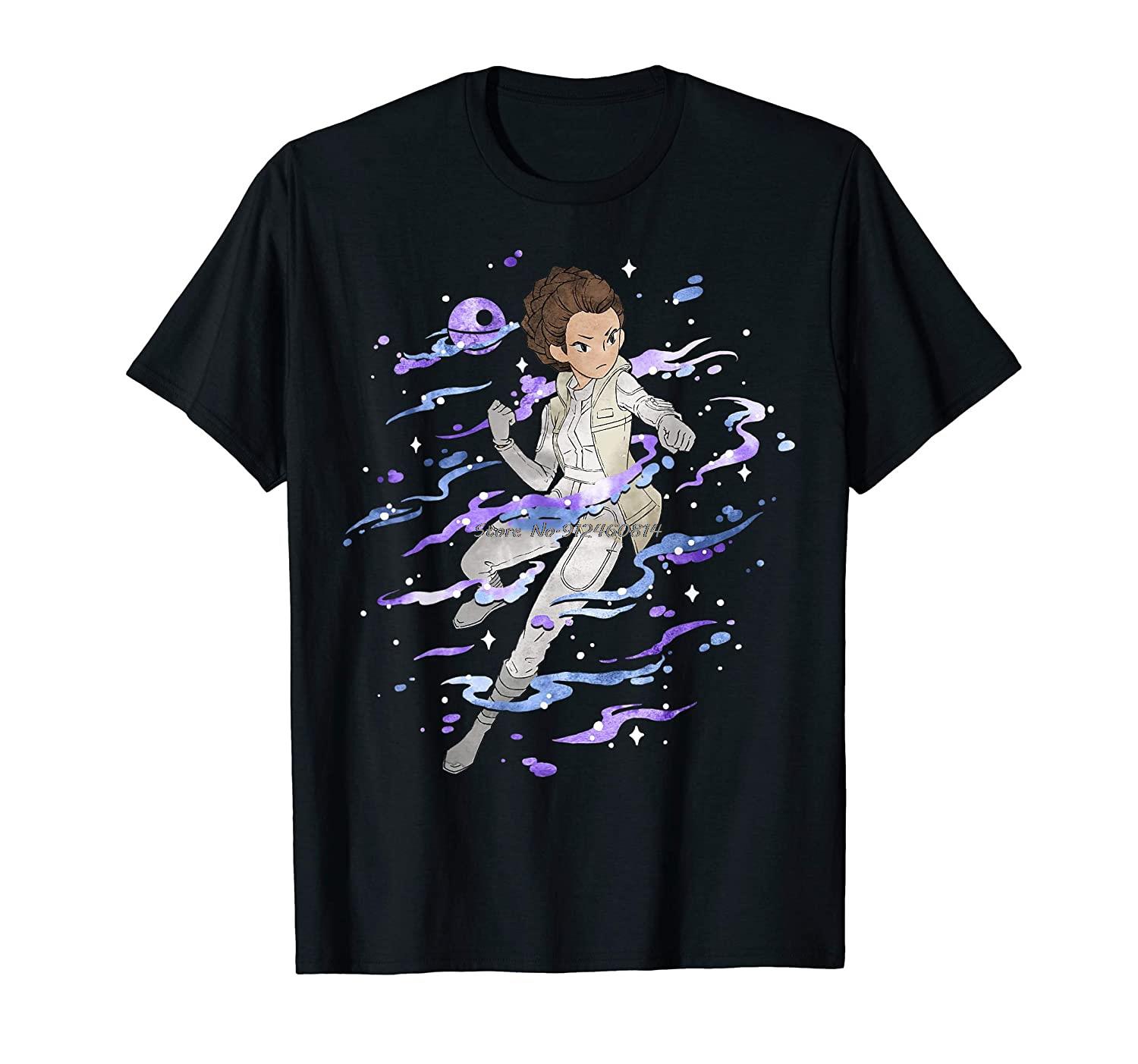 

The Empire Strikes Back Princess Leia Anime T-Shirt Men Cotton O-neck Tshirt Hip Hop Tees Streetwear Harajuku 3XL