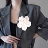Badge Large Flower Camellia Brooch Korean Style Rhinestones Brooch Suit Collar Pin  Decoration