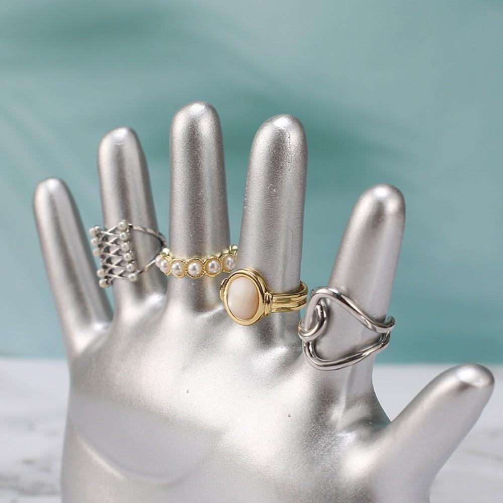 Vintage Palm Shape Rings Holder Palm Shape Jewelry Display Stand  Living Room Bedroom Decor