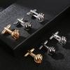 Men Knot Cufflink Studs Shirt Cuff Buttons for Wedding, Business, Anniversary