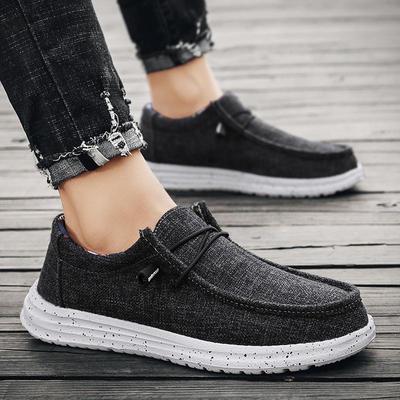 Herrenschuhe Lässige Herren Atmungsaktive Canvas Schuhe Herren Chinesische Mode Weiche Slipper Espadrilles für Herren Slipper Fahrschuhe