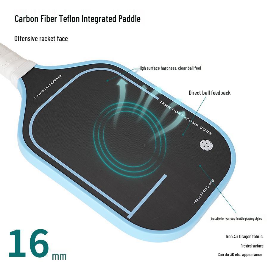 Cloth Pattern Frosted Carbon Fiber Pickleball Paddle