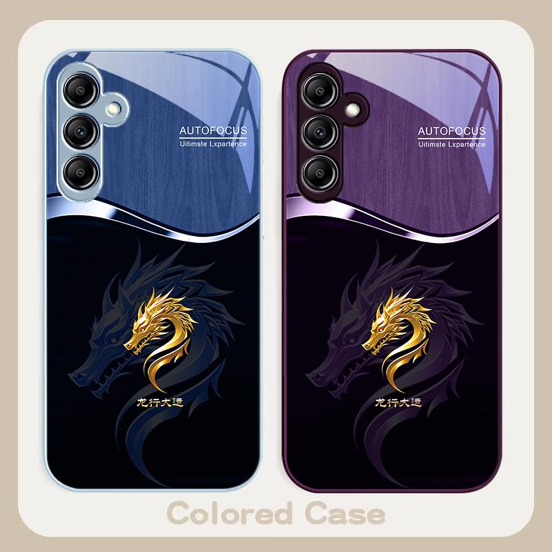 Verlauf Goldener Drache Für Samsung A20 30 22 23 24 25 26 31 32 A33 34 35 42 50 51 52 53 54 55 56 70 71 72 73 Glas Handyhülle