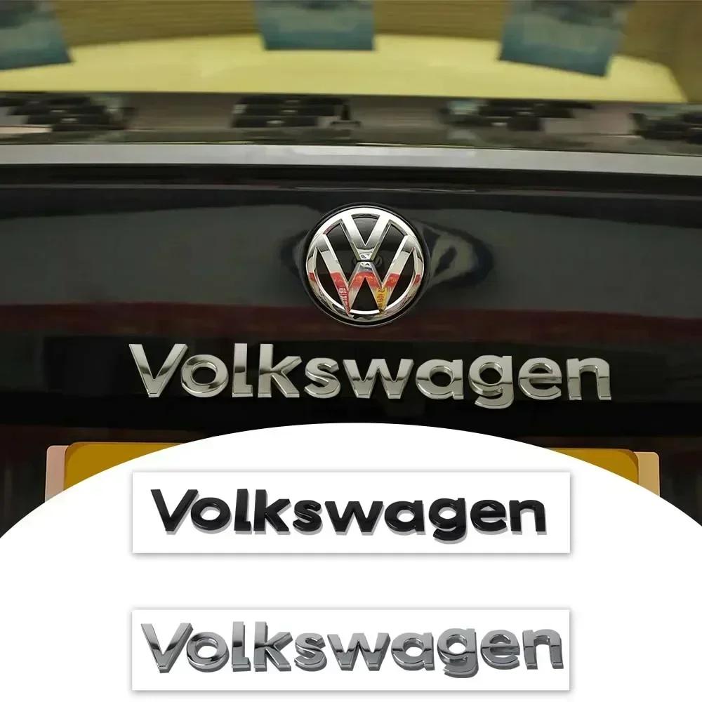 Nuovo Stemma Decorativo con Logo Volkswagen per Bagagliaio Auto in ABS per VW Golf Caddy Scirocco Passat Rline Emblema Stemma Stic per Styling Auto