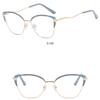 Women's Glasses Metal Eyeglass Frame Anti Blue Light New Eyeglass Frame Women's Color Matching Prescription Lenses