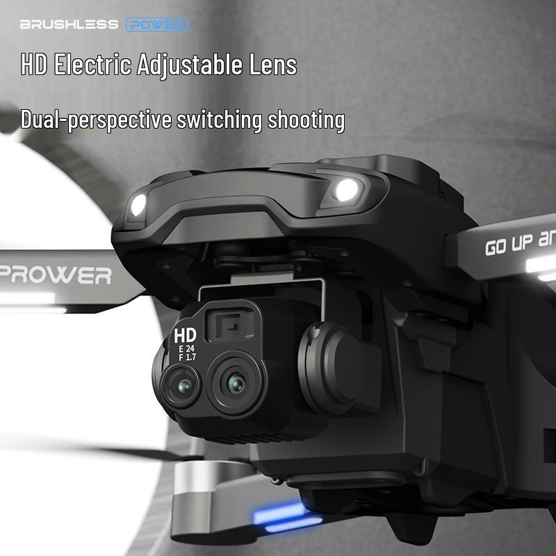 H16 Obstacle Avoidance Drone with 150° Adjustable Camera, Brushless Motors, Night Vision & Optical Flow for Aerial Photography.