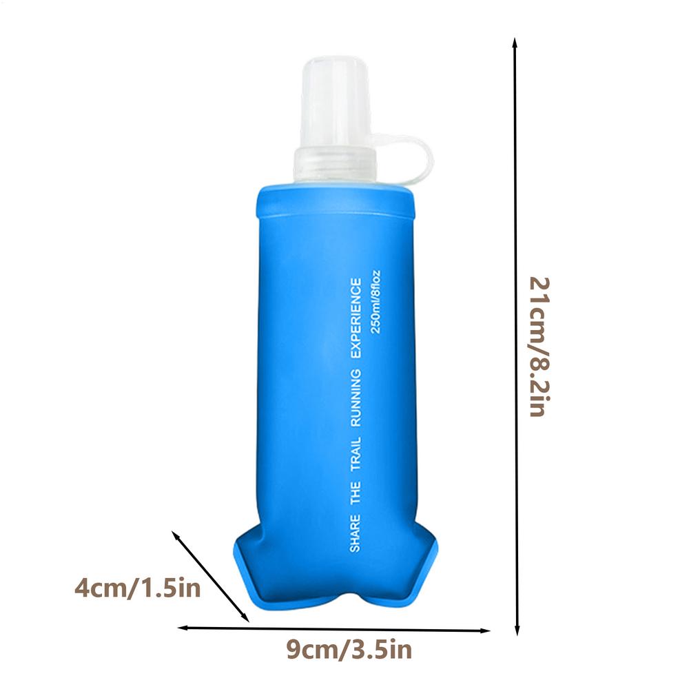 Foldable Water Bottle Soft Portable Leakproof Folding Pouch sports hydration bladderSoft Flask Outdoor Sport Water Bag Kettle