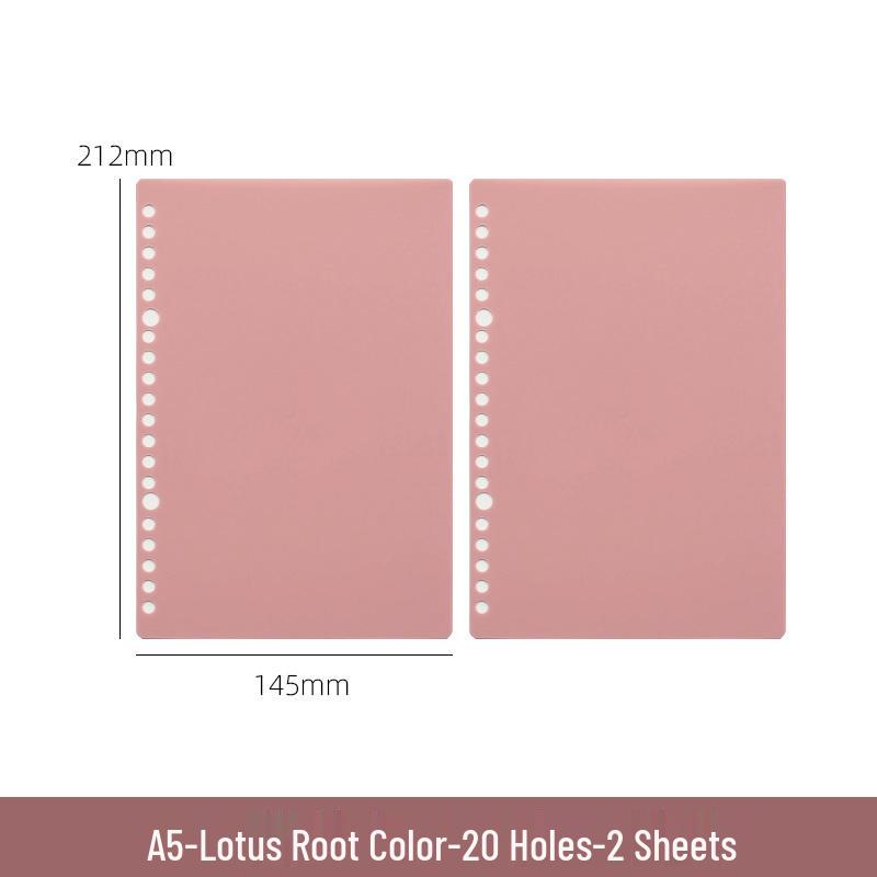 B5 Loose-Leaf Binder with DIY Plastic Coil Cover, Detachable A5/A4 Homemade Refillable Notebook